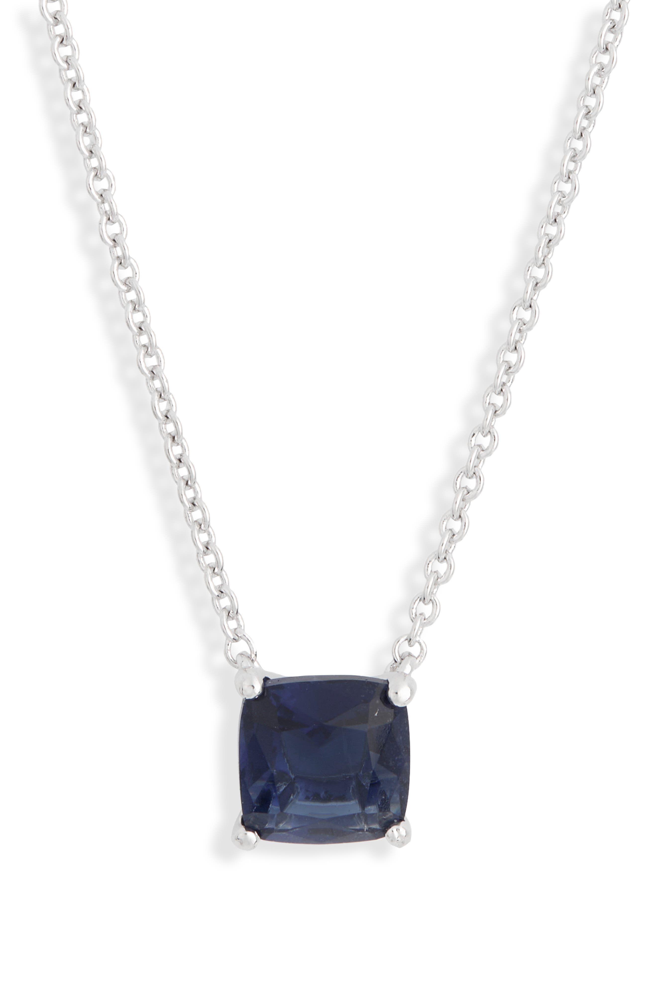 Modern Love Cushion Cut Cubic Zirconia Pendant Necklace