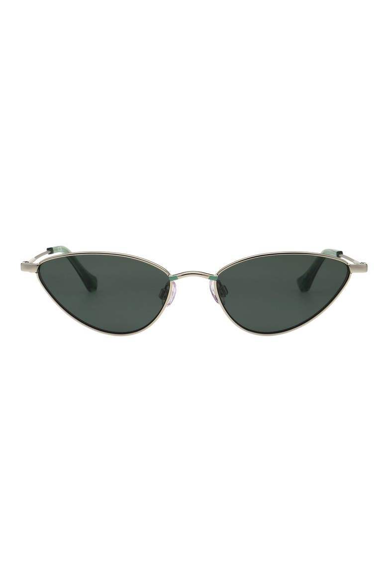 53mm Cat Eye Sunglasses, Main, color, GOLD GREEN
