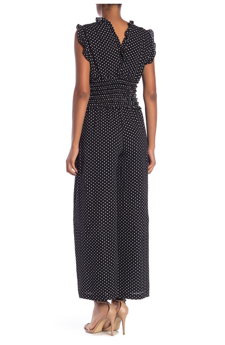 MAX STUDIO Wide Leg Crepe Jumpsuit, Alternate, color, 