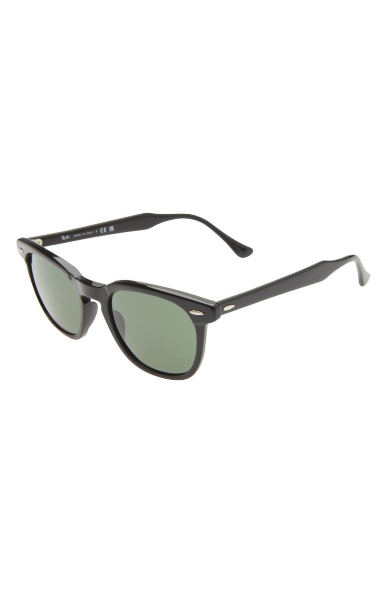 Ray-Ban Hawkeye 52mm Sunglasses, Alternate, color, Black / Green