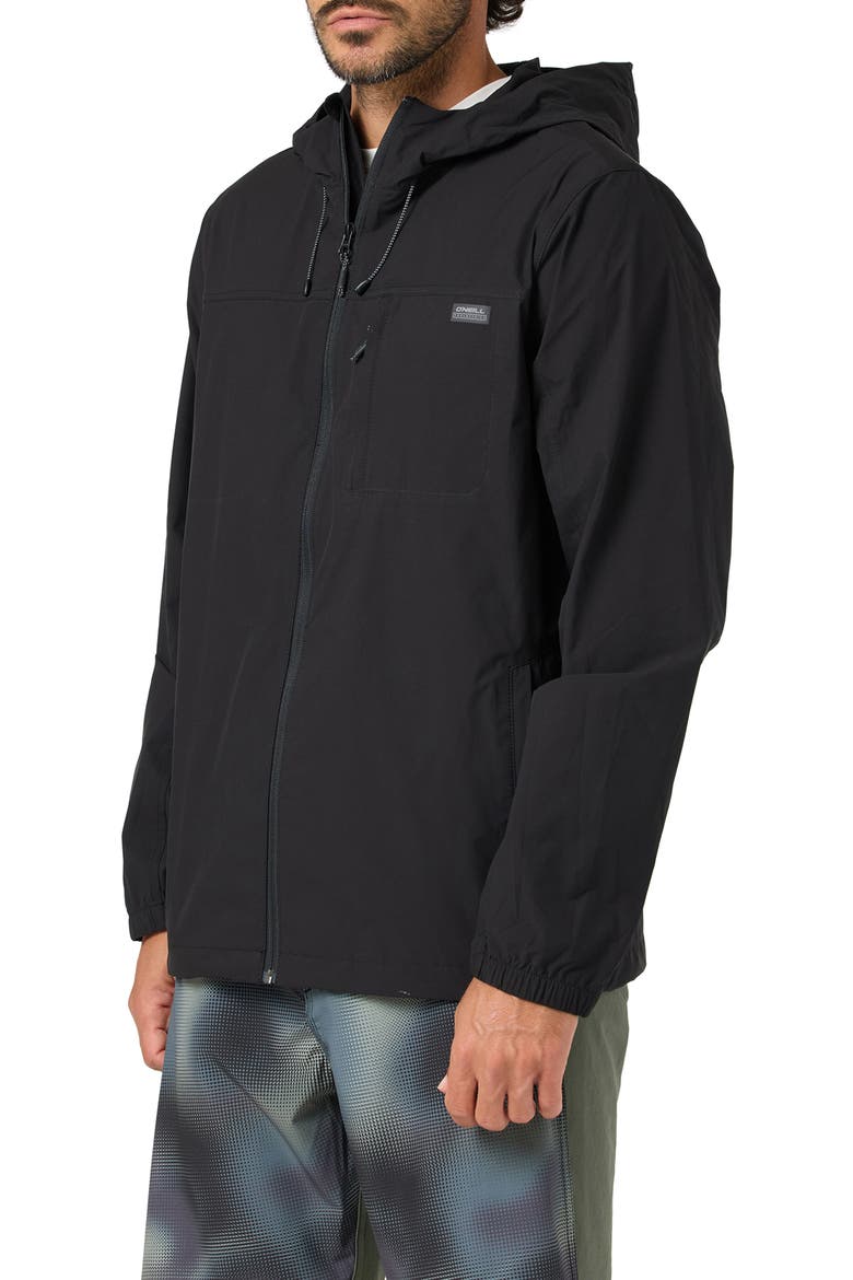 TRVLR Windbreaker Jacket, Alternate, color, BLACK