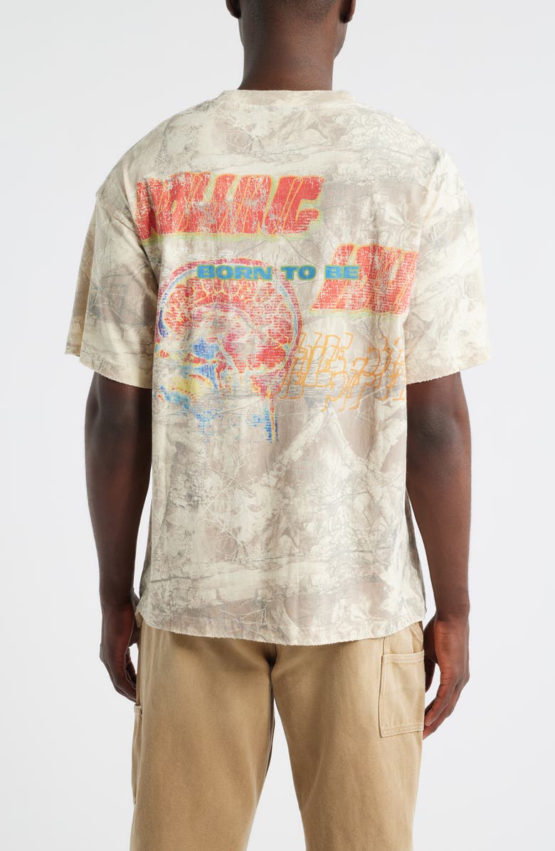 Rolling Loud Sketch Camo Graphic T-Shirt, Alternate, color, Camo