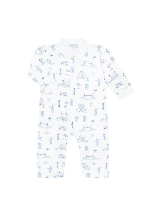 London Toile Long Sleeve Romper