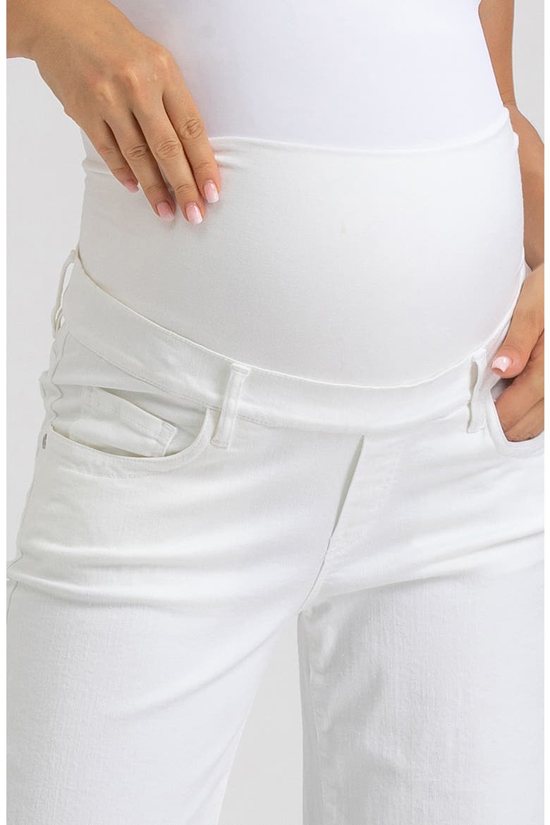 Wide Leg Maternity Jeans, Alternate, color, WHITE
