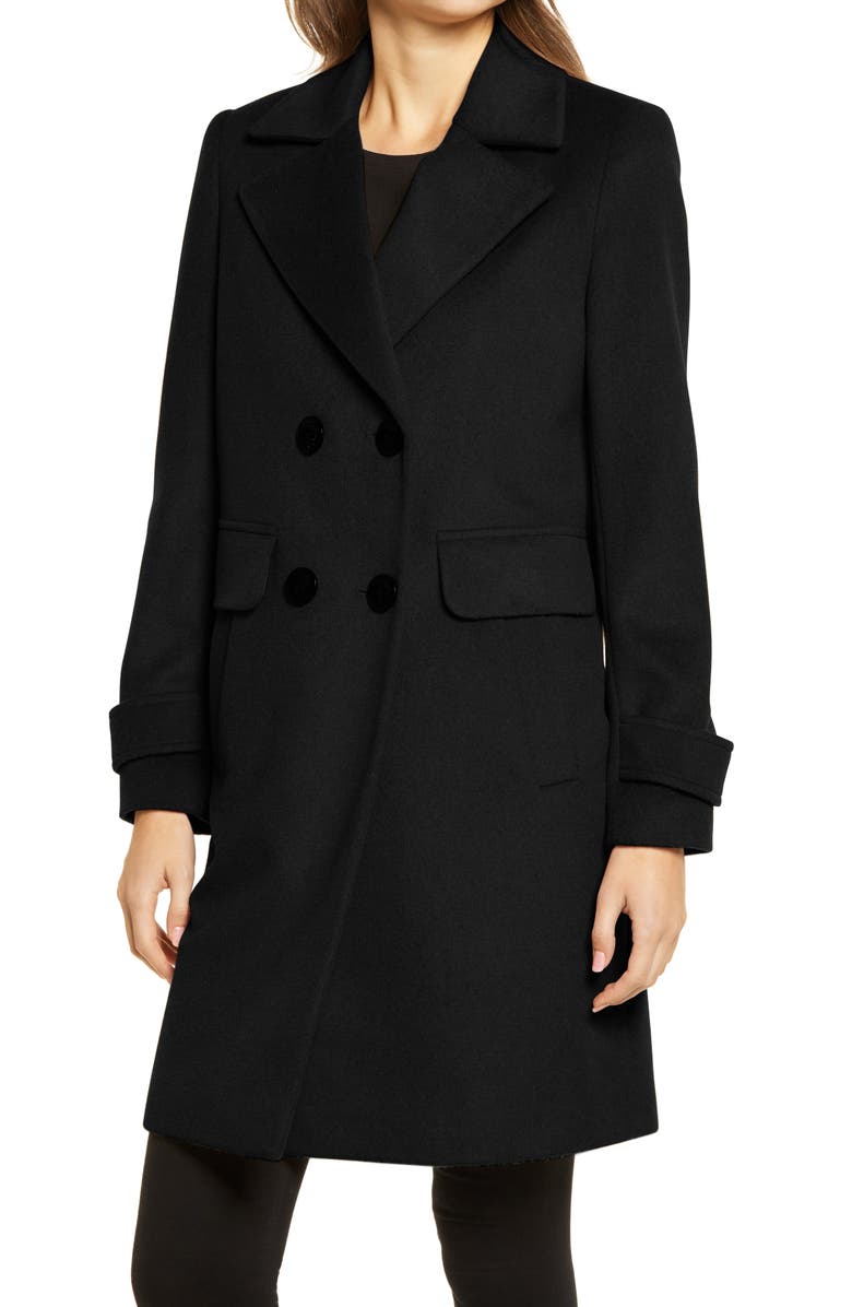 Sam Edelman Double Breasted Coat, Alternate, color, 