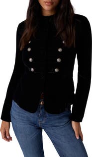 GUESS Elena Velvet Band Jacket