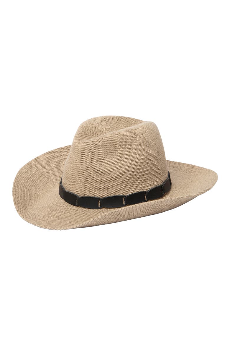 Knit Cowboy Hat, Main, color, TAUPE
