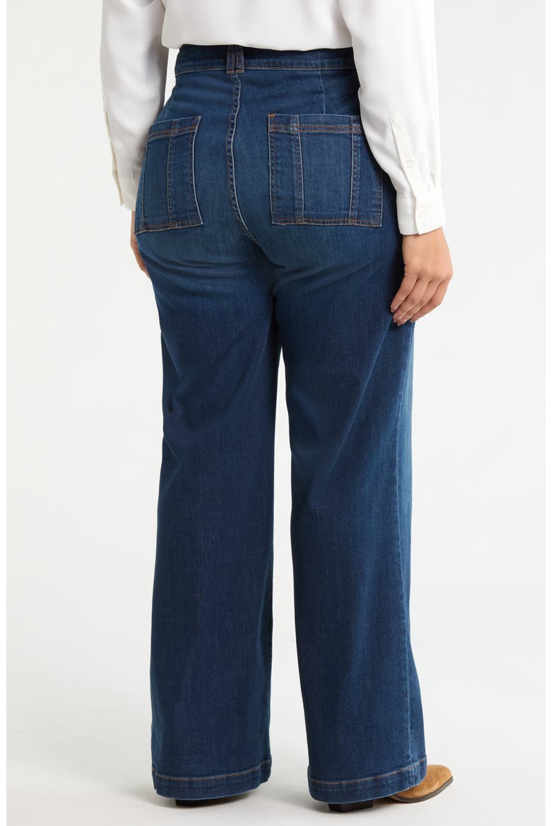 Jodi High Waist Wide Leg Utility Jeans, Alternate, color, NOURISH