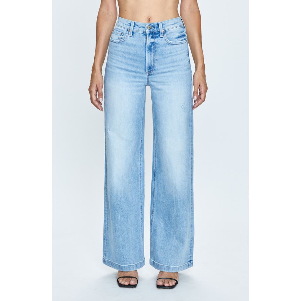Pistola Lana High Waist Wide Leg Jeans In Blue