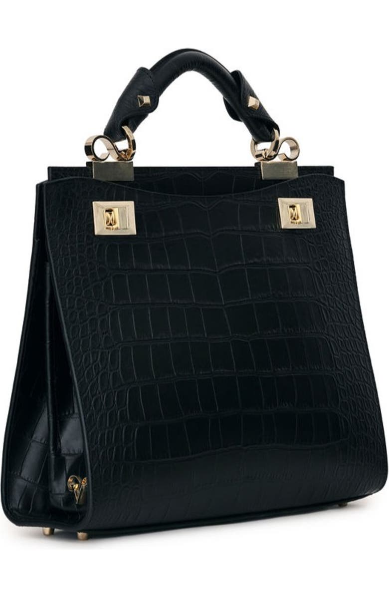 VIE LORIE Veronika Top Handle Bag, Alternate, color, Onyx