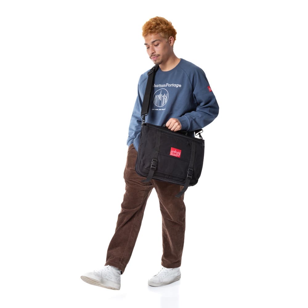 Manhattan Portage The Wallstreeter 3-Way Carry Bag, Alternate, color, Black