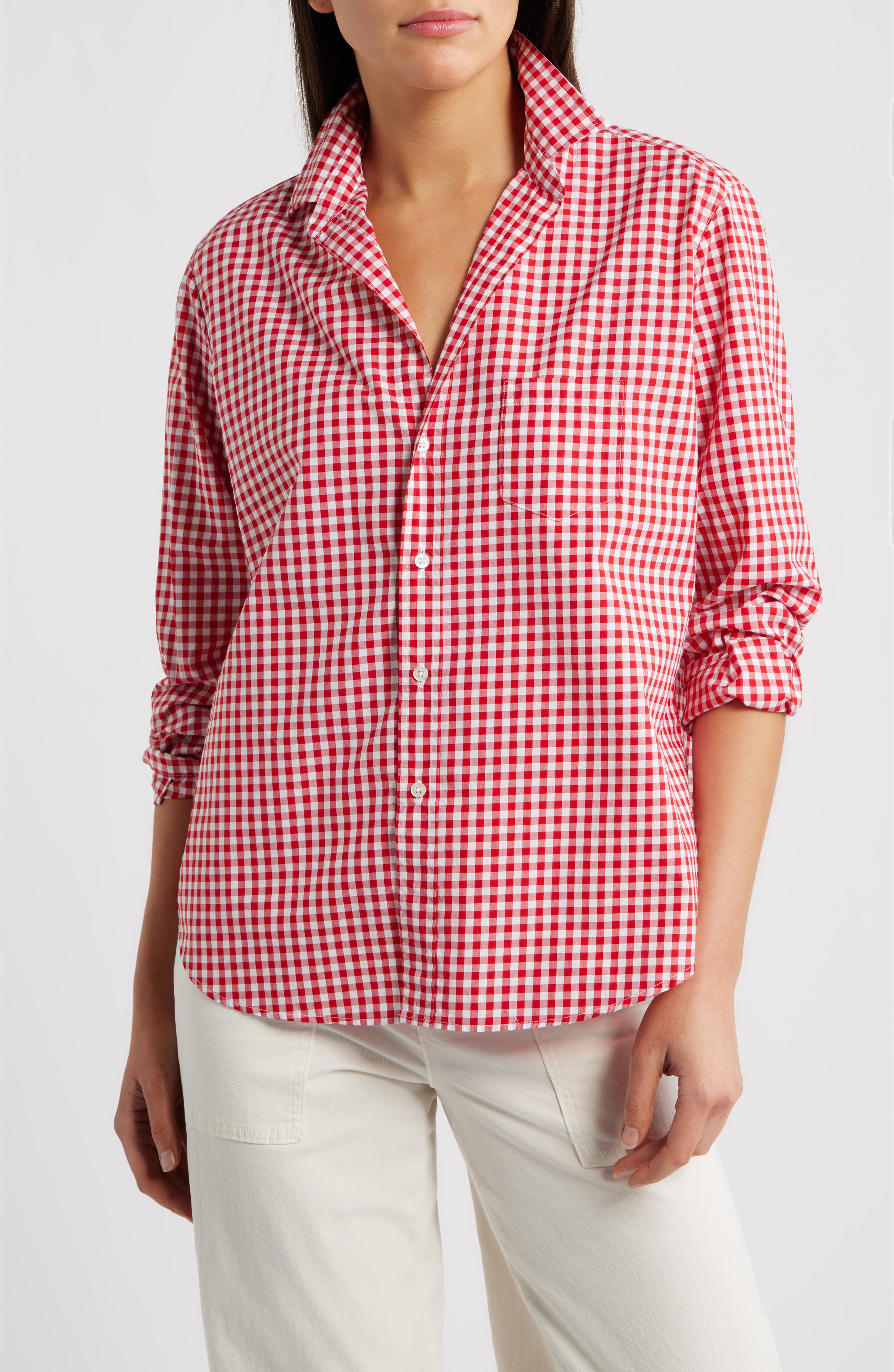 RED WHITE CHECK