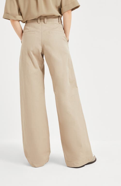 Brunello Cucinelli Ergonomic Trousers In Beige