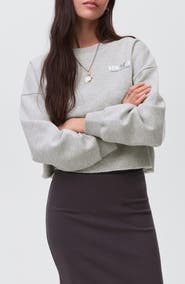 MANGO TEEN Oversize Graphic Sweatshirt