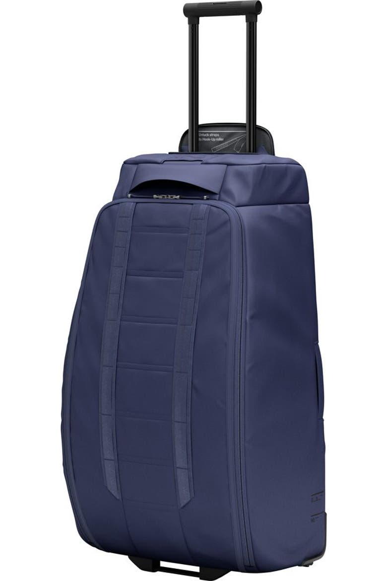 Hugger Roller Bag check In Wheeled Duffel 90L, Main, color, Blue Hour
