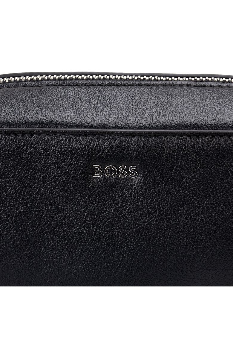 BOSS Liriel Faux Leather Crossbody Bag, Alternate, color, Black