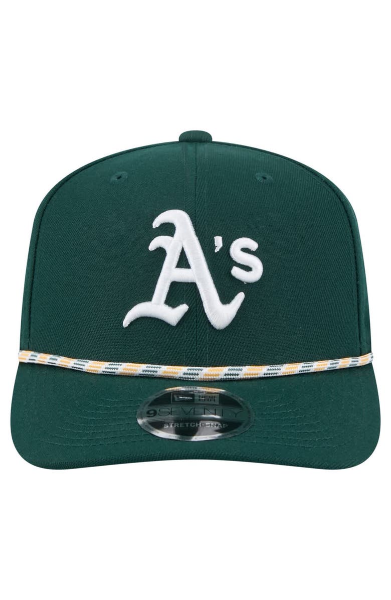 New Era Men's New Era Green Athletics Multi-Rope 9SEVENTY Stretch-Snap Hat, Alternate, color, Green