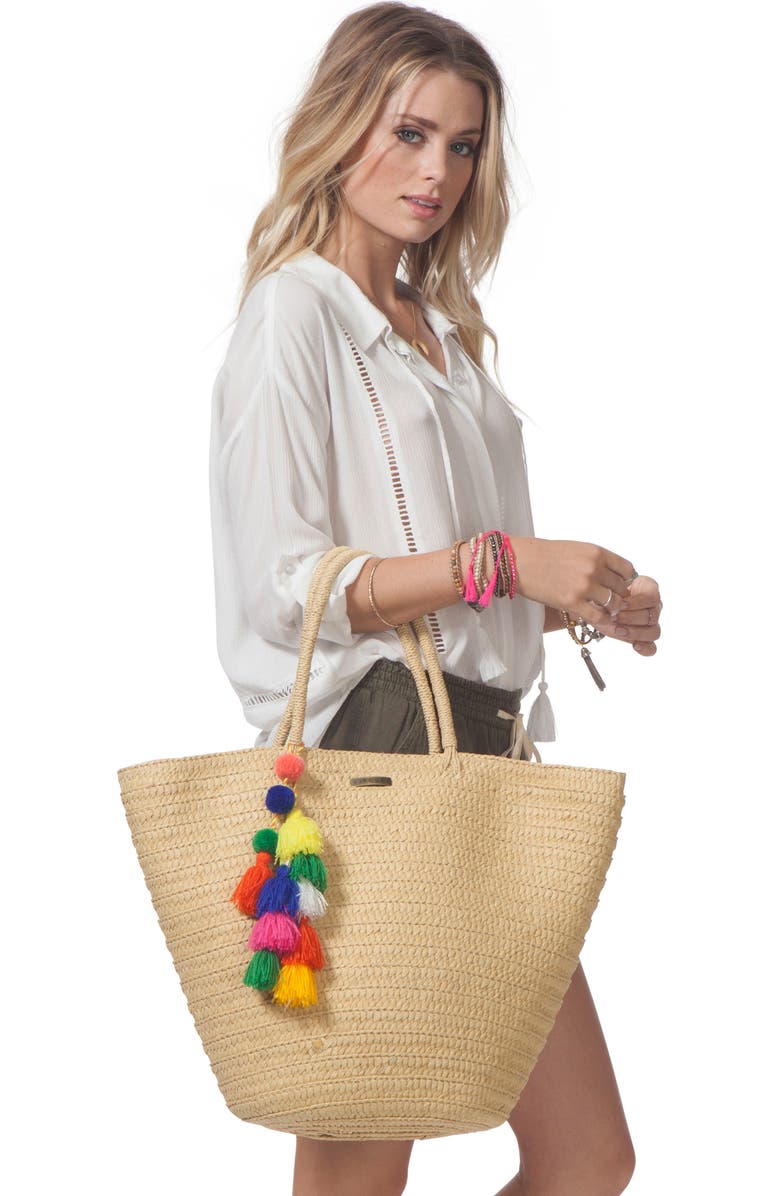 Rip Curl Beach Bazaar Straw Bag, Alternate, color,
