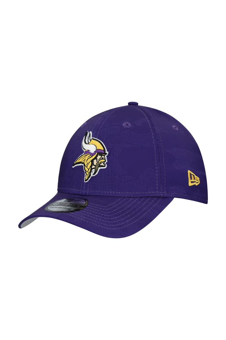 Men's New Era  Purple Minnesota Vikings Tonal Camo 39THIRTY Stretch Fit Hat, Main, color, Purple