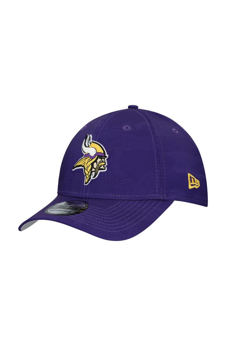 New Era Men's New Era  Purple Minnesota Vikings Tonal Camo 39THIRTY Stretch Fit Hat, Main, color, Purple