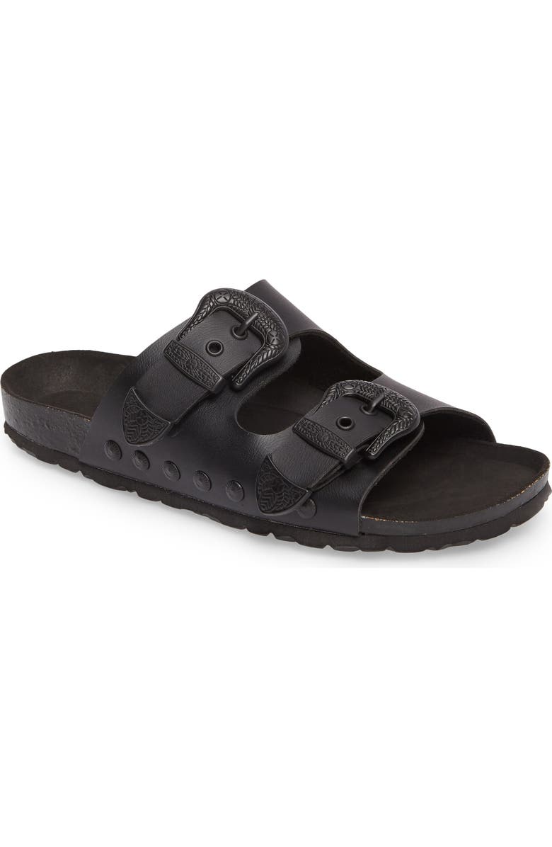 Topshop Studded Slide Sandal, Main, color,