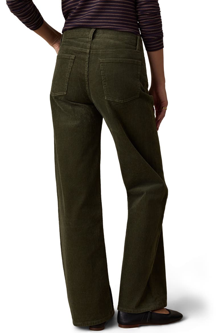 Heritage High Waist Wide Leg Corduroy Pants, Alternate, color, IVY