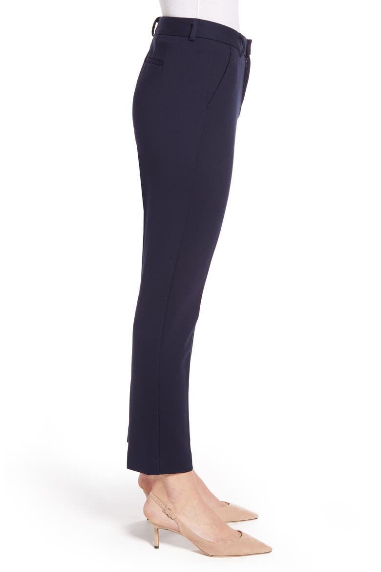 Slim Leg Tech Ponte Ankle Pants, Alternate, color, CLASSIC NAVY