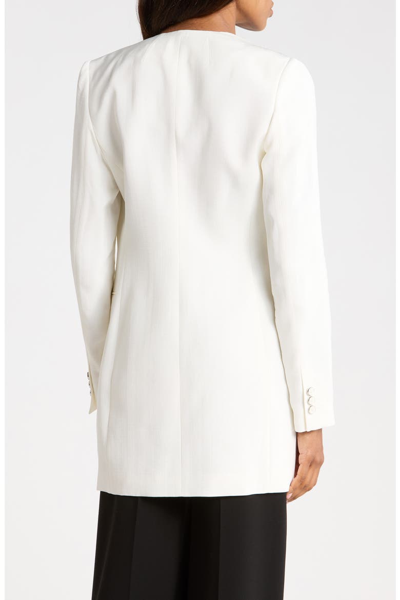 Tailored Long Sleeve Zip Front Blazer Minidress, Alternate, color, ANTIQUE WHITE