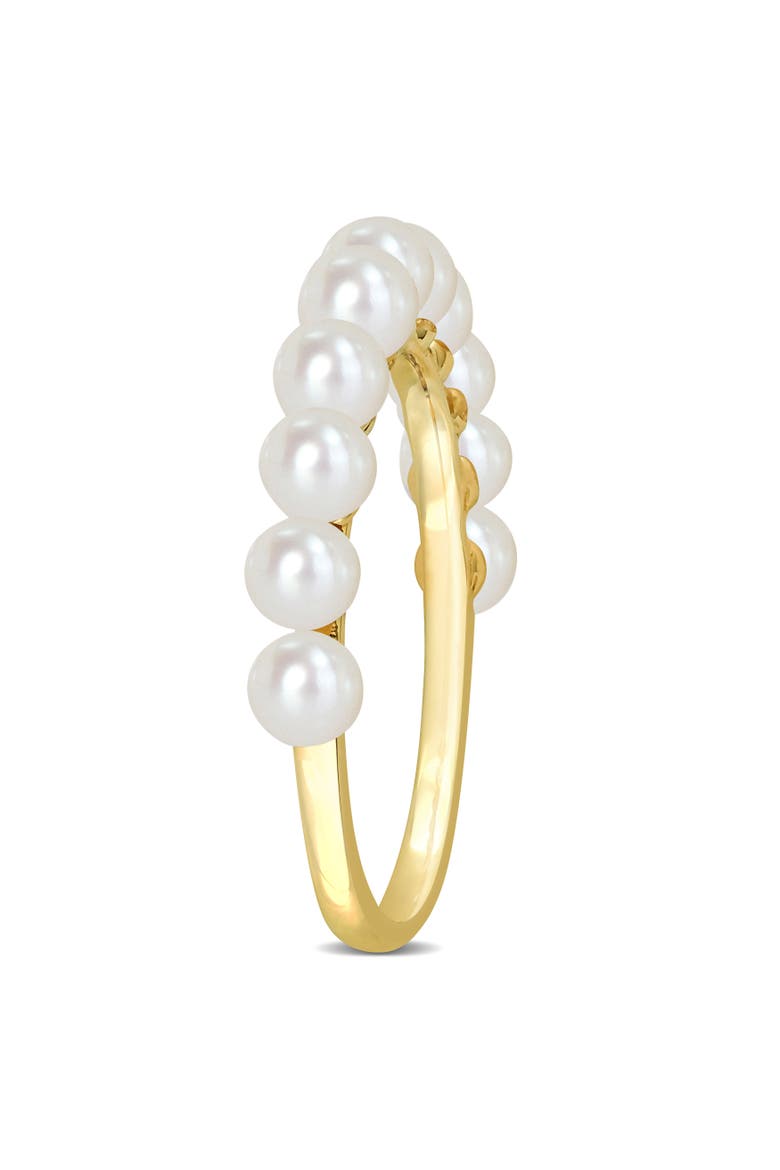 Cultured Pearl Single Row Ring 14k, Alternate, color, Pearl