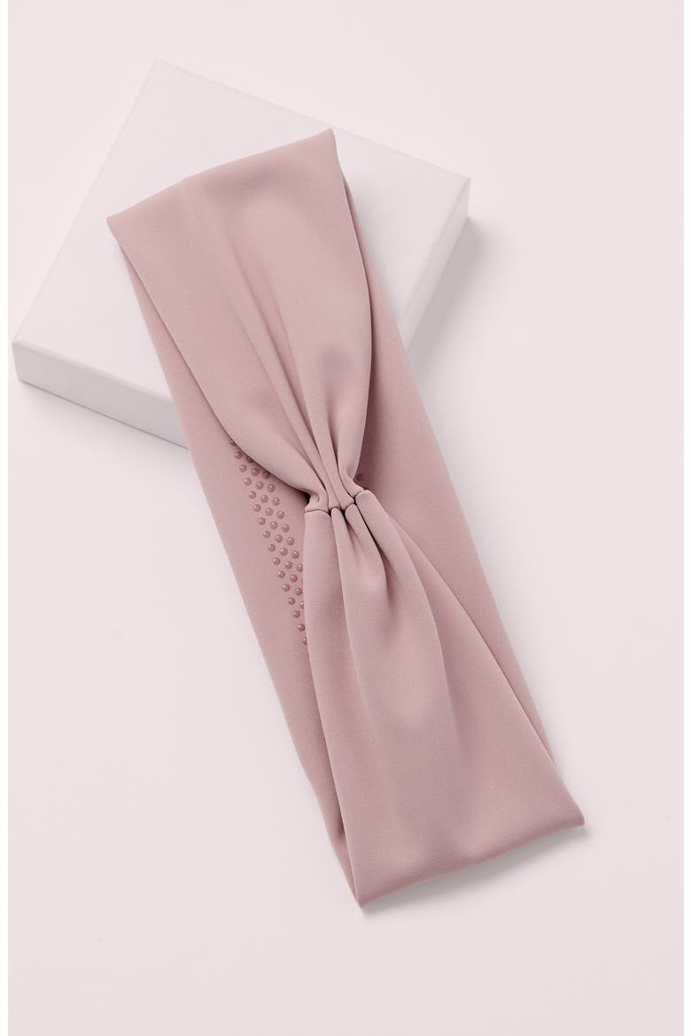 Lotus Pleated Headband, Alternate, color, PINK