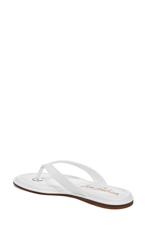 Sam Edelman Remi Flip Flop In Prism White