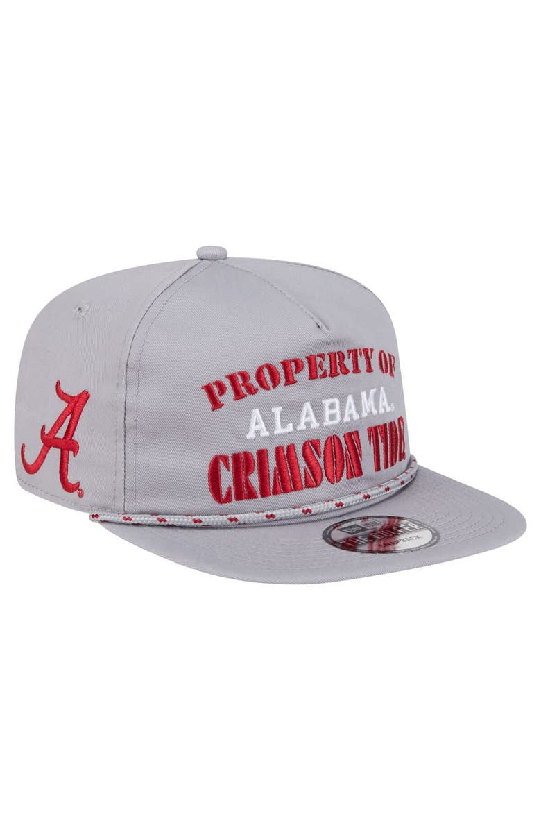 New Era Men's New Era Gray Alabama Crimson Tide Golfer Vintage Adjustable Hat, Main, color, Gray