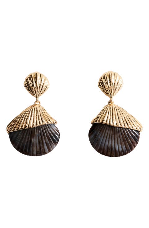 Shell Drop Earrings