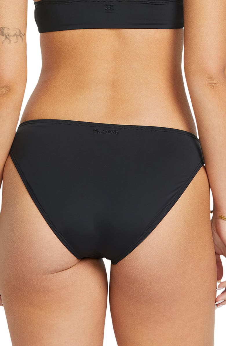 Billabong Sol Searcher Lowrider Bikini Bottoms, Alternate, color, Black Pebble