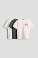 H&M 3-pack Printed Jersey Tops
