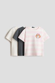 H&M 3-pack Printed Jersey Tops