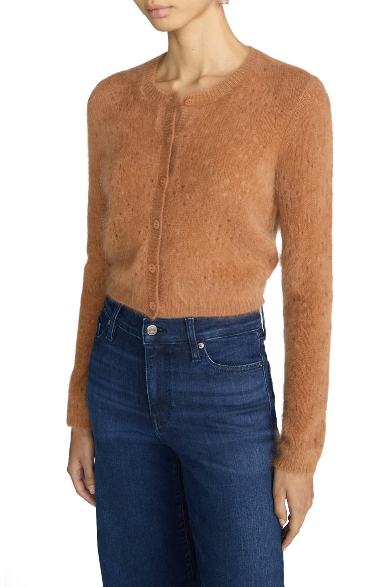 The Cashmere Airy Teddy Cardigan, Alternate, color, CAMEL