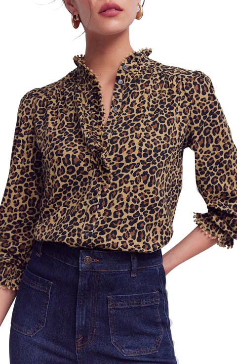 Emily Pom Detail Ruffle Shirt