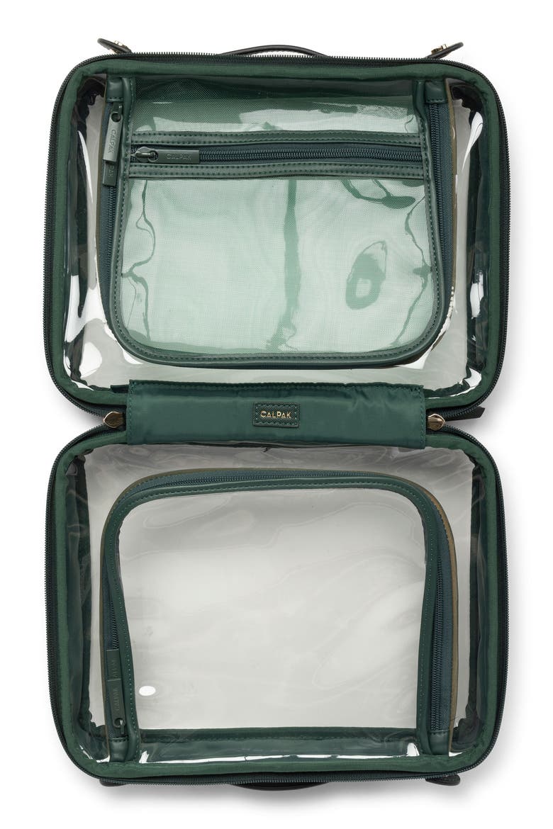Clear Cosmetics Case, Alternate, color, EMERALD