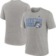 Jordan Brand Men's Jordan Brand Heather Gray North Carolina Tar Heels Campus Local Tri-Blend T-Shirt