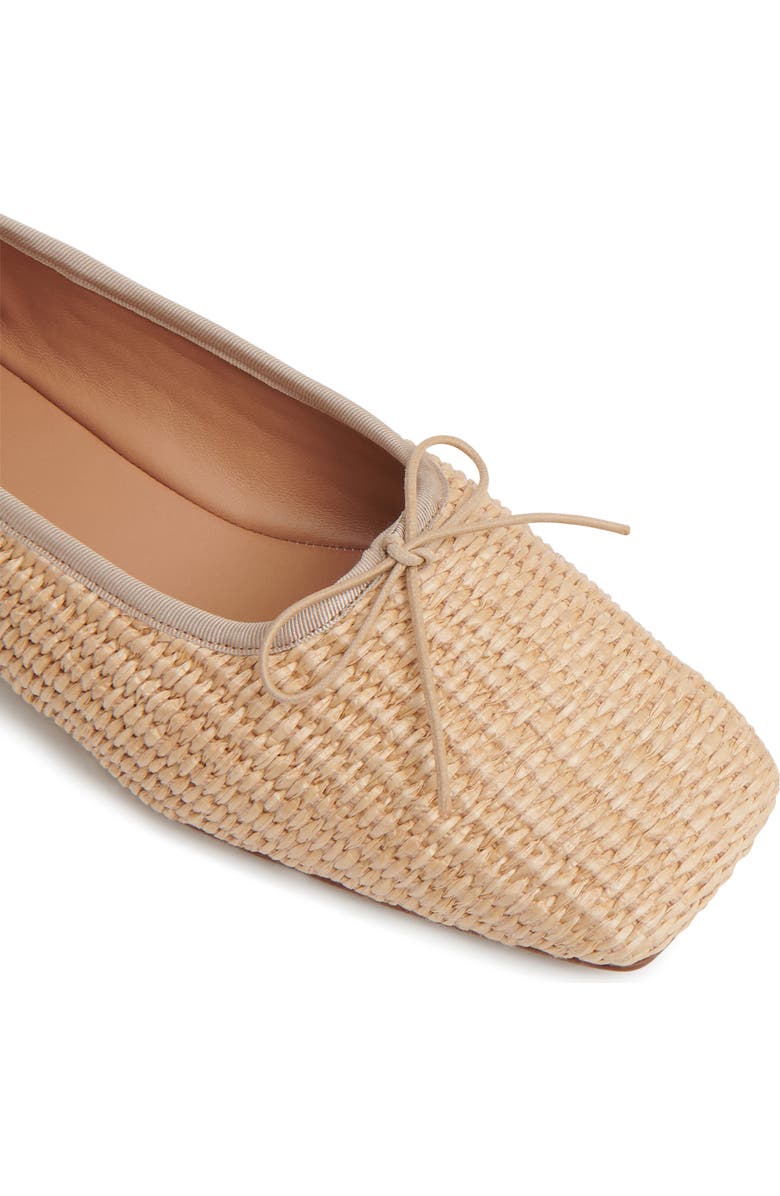 Mansur Gavriel Square Toe Ballet Flat, Alternate, color, Natural
