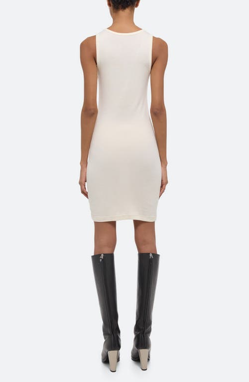 Helmut Lang Scoop Neck Tank Dress In Ivory