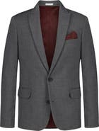 Calvin Klein Kids' Windowpane Stretch Two-Button Sport Coat