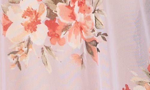 Chaus Floral High-low Top In Purple