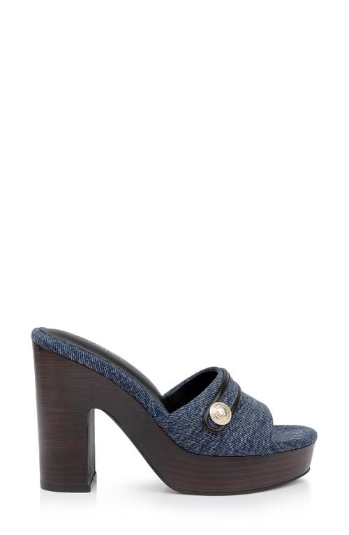 L Agence L'agence Women's Gladys Platform Sandals In Dark Denim