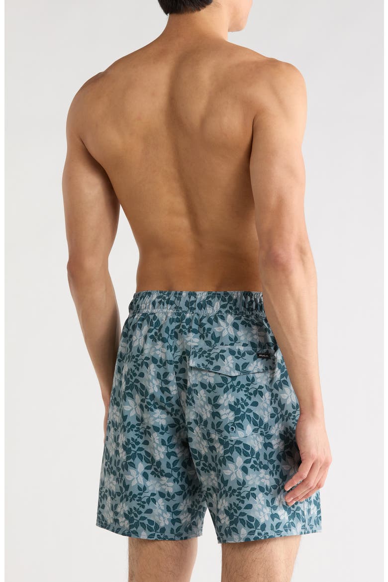 Tropical Print Board Shorts, Alternate, color, LEAD