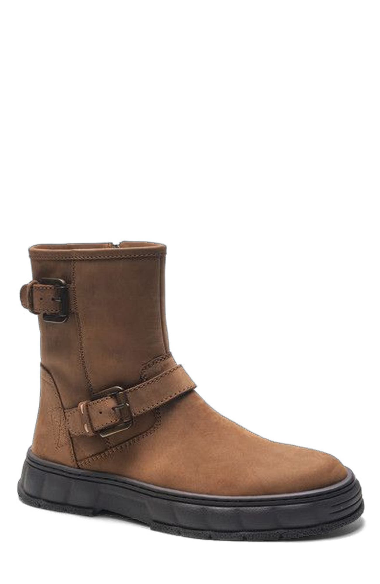 Ranger Biker Boot, Alternate, color, Tobacco Nubuck