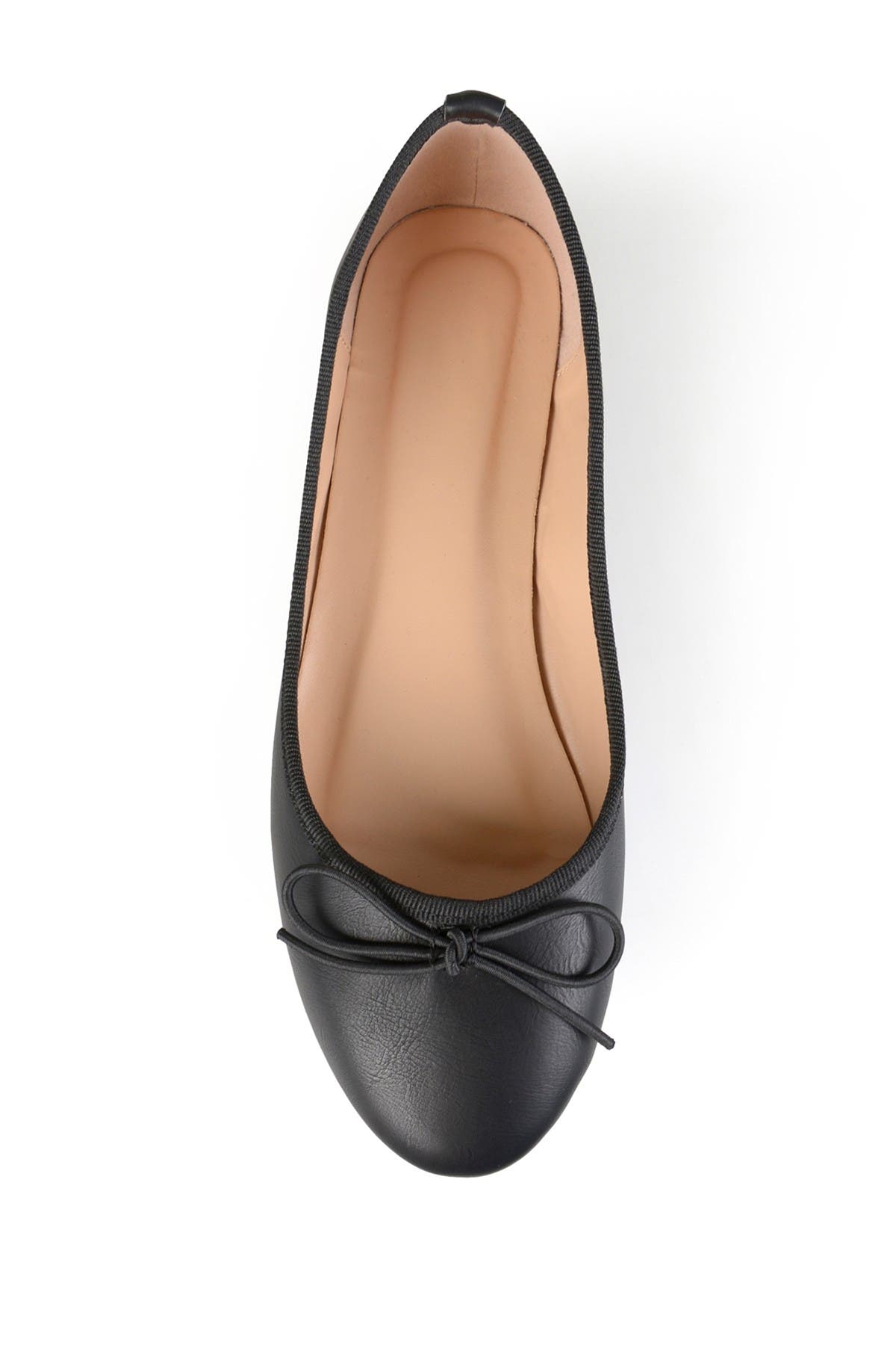 Journee Collection JOURNEE Vika Bow Flat, Alternate, color, Black