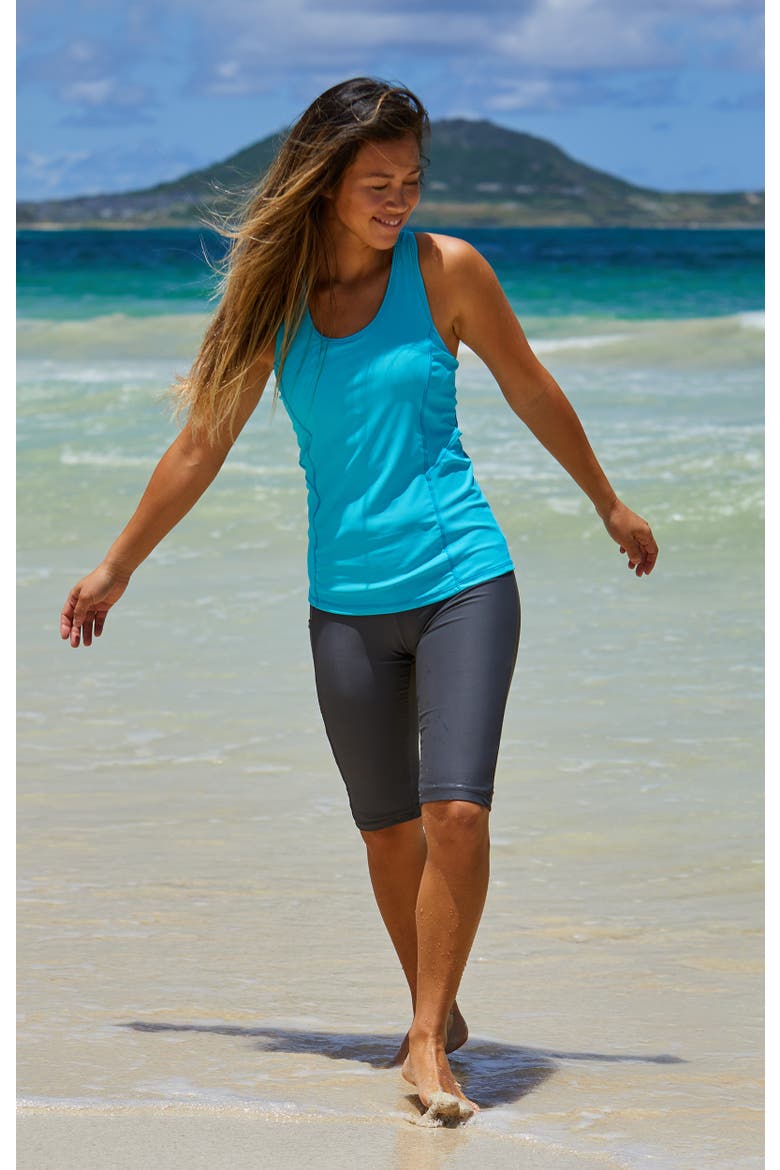 Racerback Swim Tank, Alternate, color, Scuba Blue