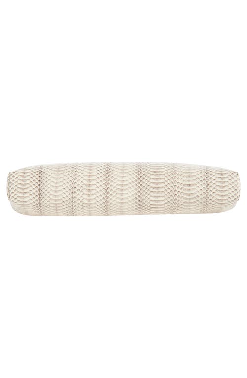 Jimmy Choo Skylar Snakeskin Embossed Leather Clutch